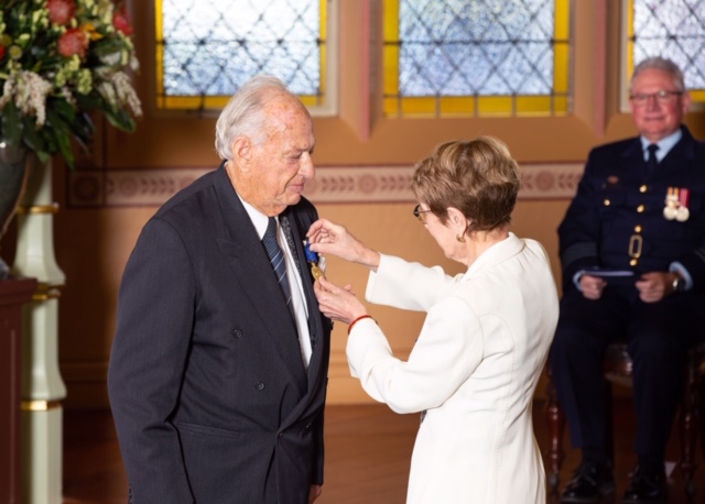 KinCare customer Ralph receiving the Order of Australia medal